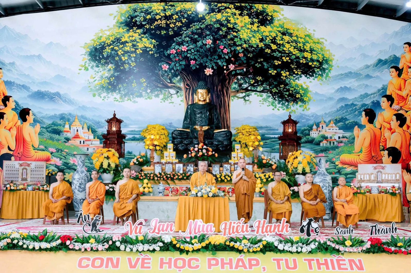 TỊNH XÁ LINH SƠN TỔ CHỨC KHÓA TU VU LAN – MÙA HIẾU HẠNH PL.2570