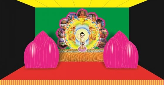 Mừng Phật Đản sinh: Giới thiệu một số ý tưởng về mẫu lễ đài Phật đản sinh 6