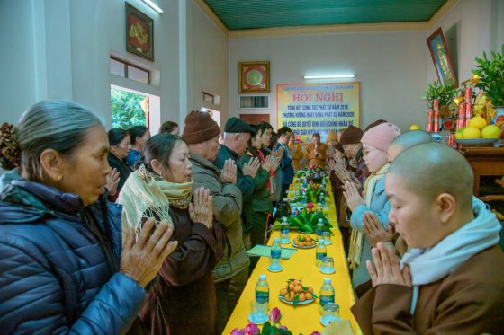 Nga Sơn: Hội nghị tổng kết công tác Phật Sự và quyết định điều chỉnh nhân sự năm 2019