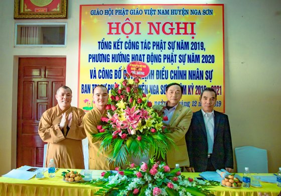 Nga Sơn: Hội nghị tổng kết công tác Phật Sự và quyết định điều chỉnh nhân sự năm 2019