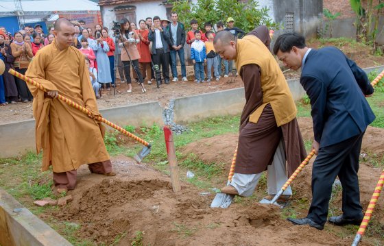 Nga Sơn: Lễ Động Thổ Khởi Công xây dựng chùa Hợp Long