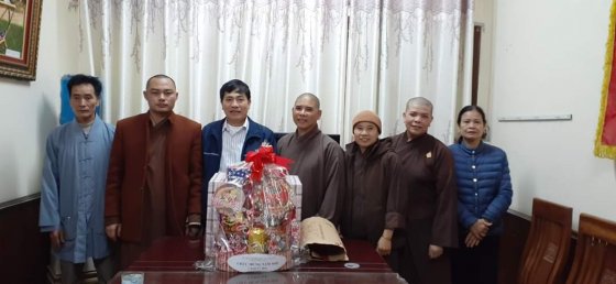 BTS Phật giáo huyện Triệu Sơn thăm và chúc tết lãnh đạo chính quyền