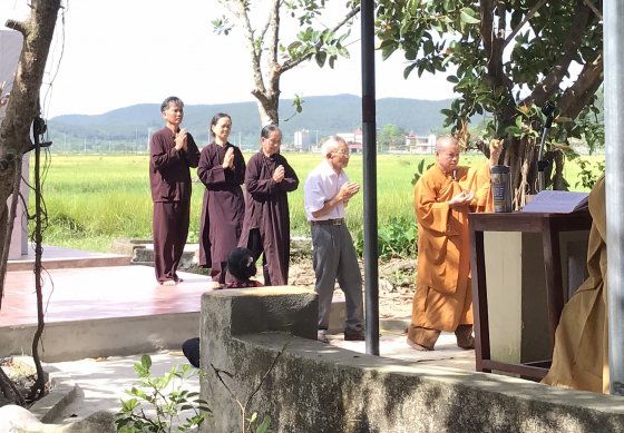 Phật giáo Hà Trung: Lễ sái tịnh, an vị Thánh tượng Bồ Tát Quán Thế Âm lộ thiên tại chùa Quan Sứ