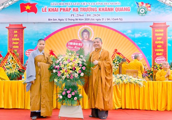 Bỉm Sơn: Hạ Trường Khánh Quang tổ chức Lễ Khai Pháp PL 2564 DL 2020