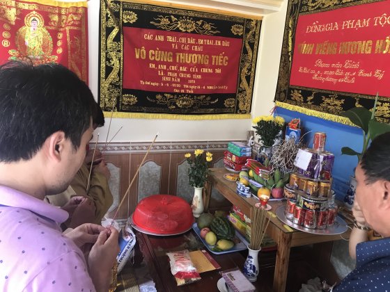 Ban Từ thiện Xã hội Phật giáo tỉnh hỗ  trợ các gia đình nạn nhân bì bị tàu