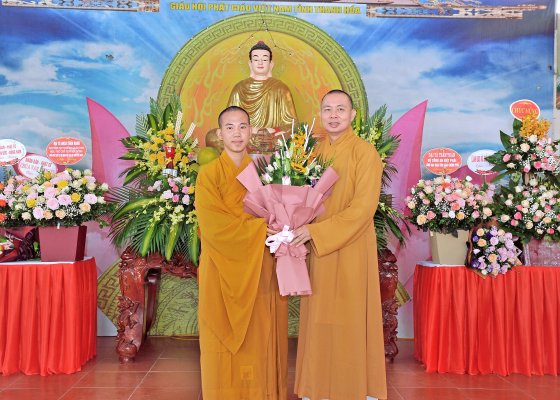 Công bố quyết định bổ nhiệm Quyền Trưởng Ban Trị sự Phật giáo huyện Đông Sơn