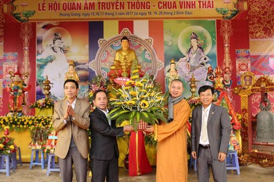 Chùa Vĩnh Thái khai mạc lễ hội Quan Âm và rước nước truyền thống