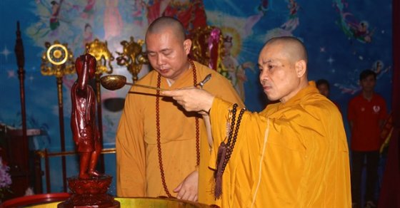 Chùm ảnh: Trang nghiêm tắm Phật tại chùa Thanh Hà 11