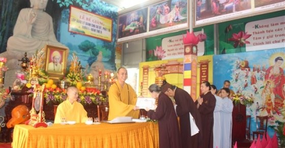 Thanh Hóa: Bế giảng lớp giáo lý dành cho cư sỹ Phật tử khóa thứ I năm thứ 9 24
