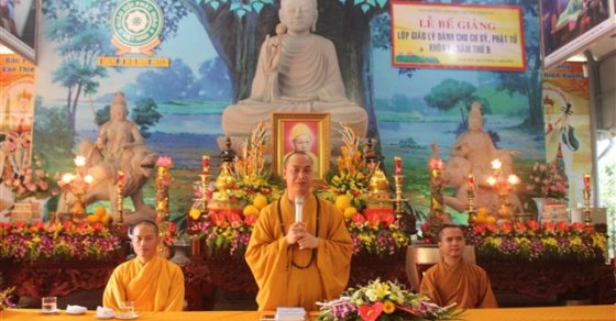 Thanh Hóa: Bế giảng lớp giáo lý dành cho cư sỹ Phật tử khóa thứ I năm thứ 9 1