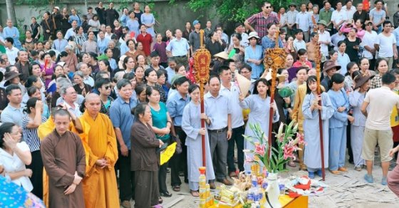 Thanh Hóa: Chùa Đại Bi tổ chức lễ thượng lương và đúc tượng Phật A Di Đà 24