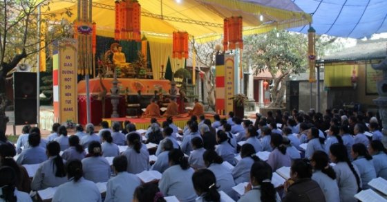 Thanh Hóa: Chùa Thanh Hà tổ chức Khóa tu Kính mừng ngày Đức Phật Thích Ca Mâu Ni thành đạo 11