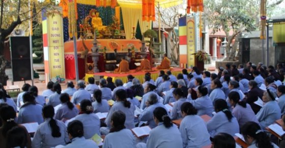 Thanh Hóa: Chùa Thanh Hà tổ chức Khóa tu Kính mừng ngày Đức Phật Thích Ca Mâu Ni thành đạo 16