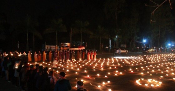 Thanh Hóa: Đêm hoa đăng vía Phật Di Đà tại chùa Đại Bi 1