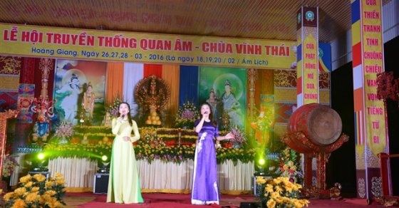 Thanh Hóa: Đêm văn nghệ chào mừng lễ hội truyền thống Quan Âm chùa Vĩnh Thái năm 2016 3