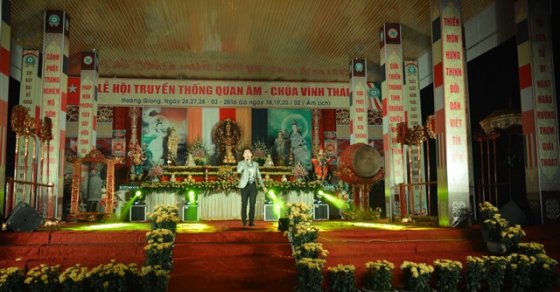 Thanh Hóa: Đêm văn nghệ chào mừng lễ hội truyền thống Quan Âm chùa Vĩnh Thái năm 2016 7