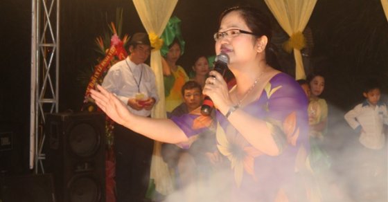 Thanh Hoá: Đêm văn nghệ và Lễ hội hoa đăng chùa Vĩnh Thái 12