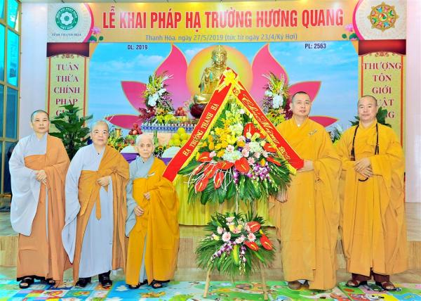 Thanh Hóa: Hạ trường Hương Quang tổ chức lễ Khai Pháp PL.2563