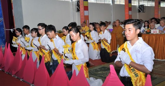 Thanh Hóa: Hạ trường Thanh Hà tổ chức lễ Tạ Pháp - Vu Lan Báo Hiếu Pl:2560 36