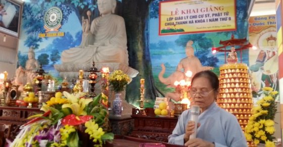 Thanh Hóa: Khai giảng lớp giáo lý dành cho cư sỹ Phật tử khóa thứ I năm thứ chín tại chùa Thanh Hà 1