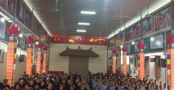 Thanh Hóa: Khai giảng lớp giáo lý dành cho cư sỹ Phật tử khóa thứ I năm thứ chín tại chùa Thanh Hà 23