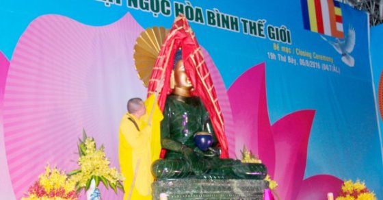 Thanh Hóa: Lễ an vị Tôn tượng Phật ngọc hòa bình thế giới tại Chùa Khánh Quang 10