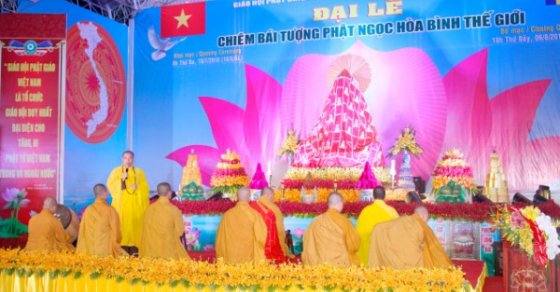 Thanh Hóa: Lễ an vị Tôn tượng Phật ngọc hòa bình thế giới tại Chùa Khánh Quang 2